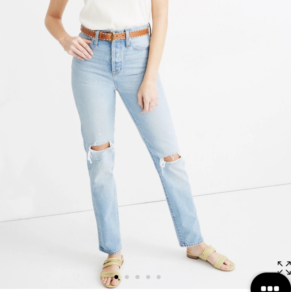 NWT Madewell Classic Straight Full- Length Jeans Size 31P